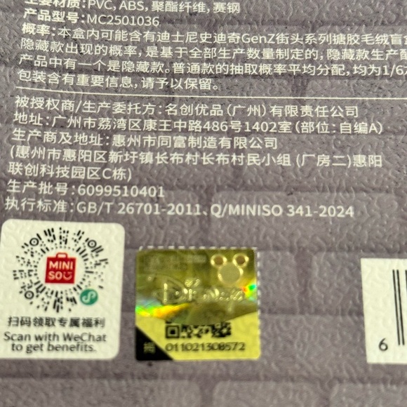 Miniso Disney GenZ Street SEALED Stitch Blind Box Pendant - Picture 5 of 7